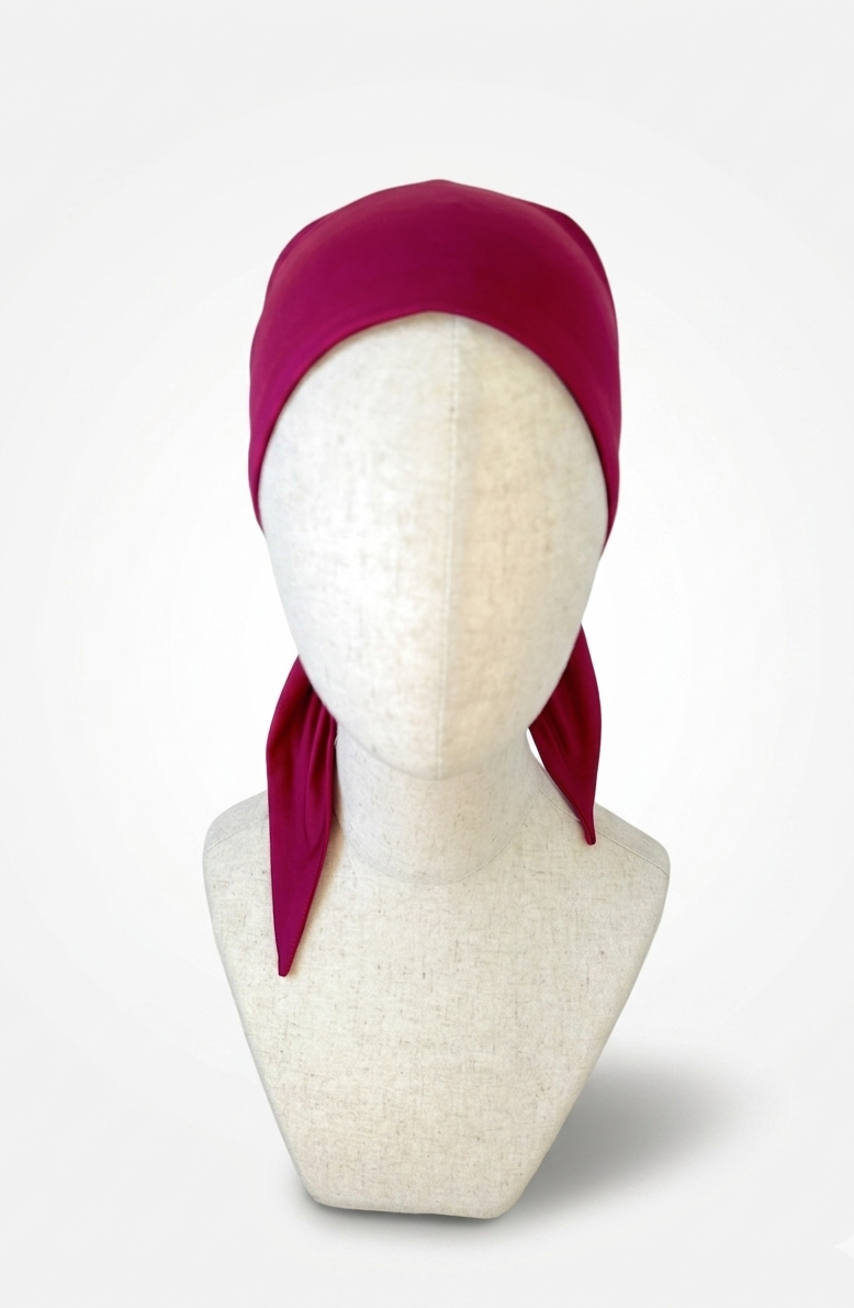 Bonnet sous voile en soie
