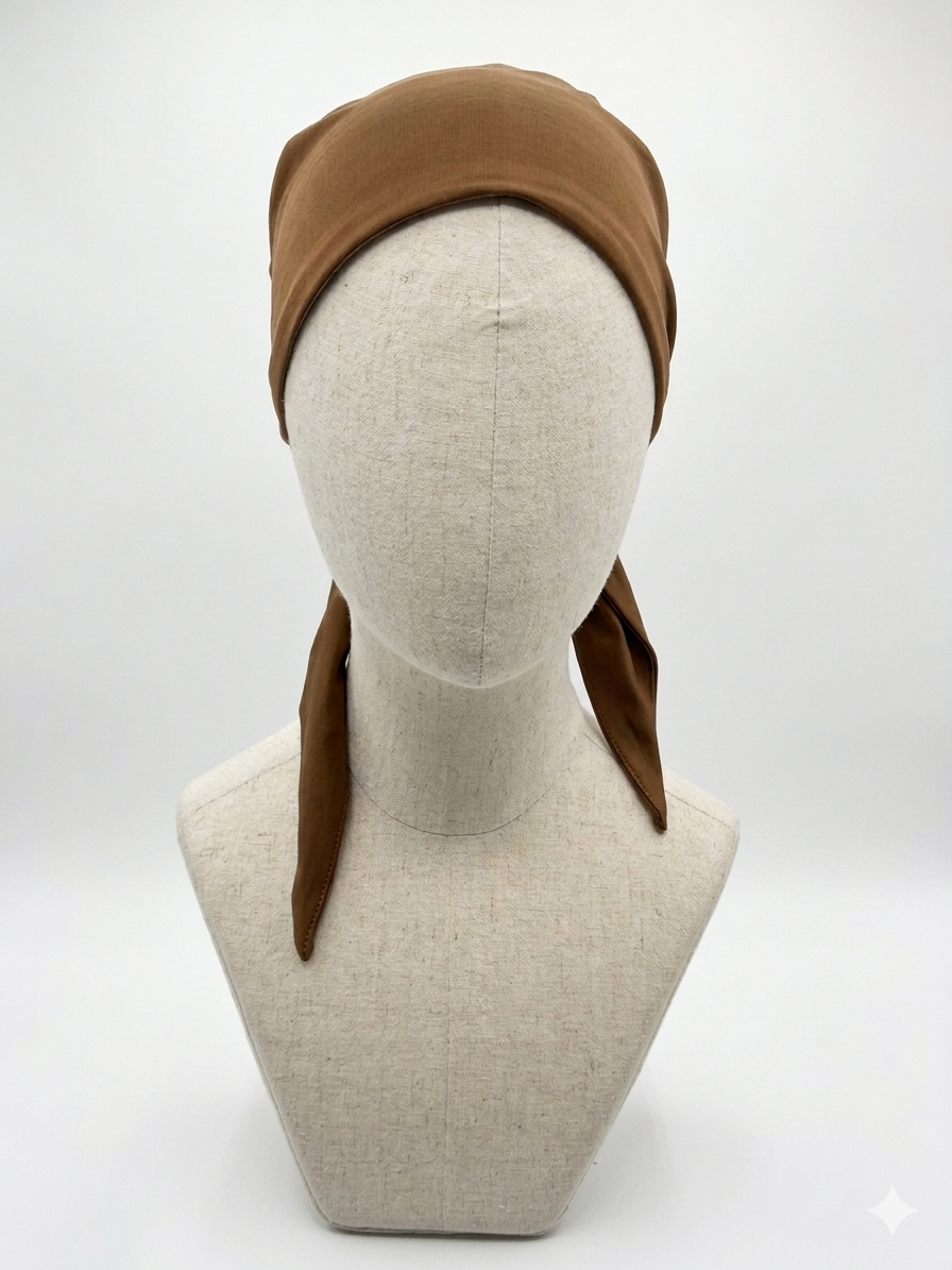 Bonnet sous voile en soie