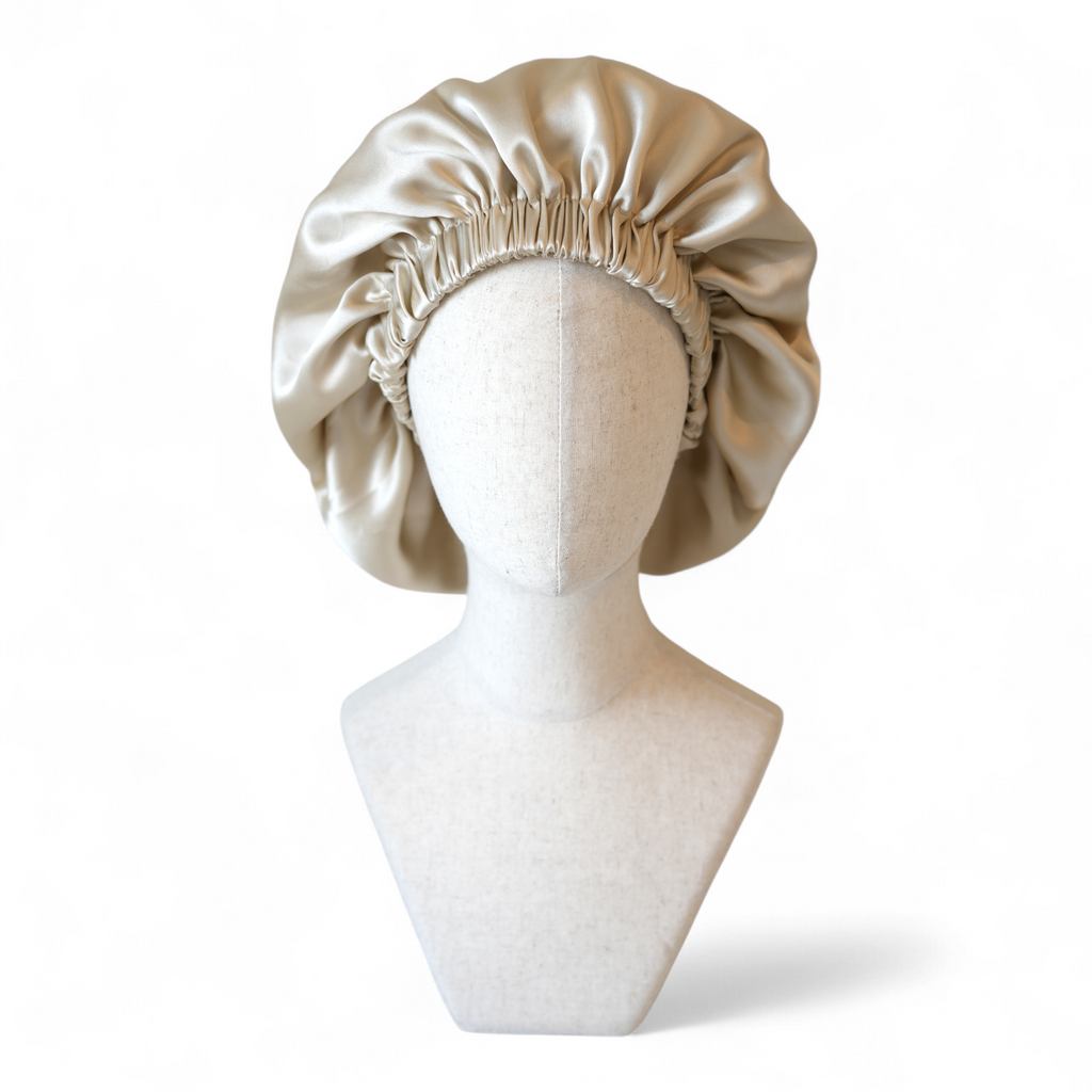 Bonnet élastique en soie , doublé et réglable MYSILK