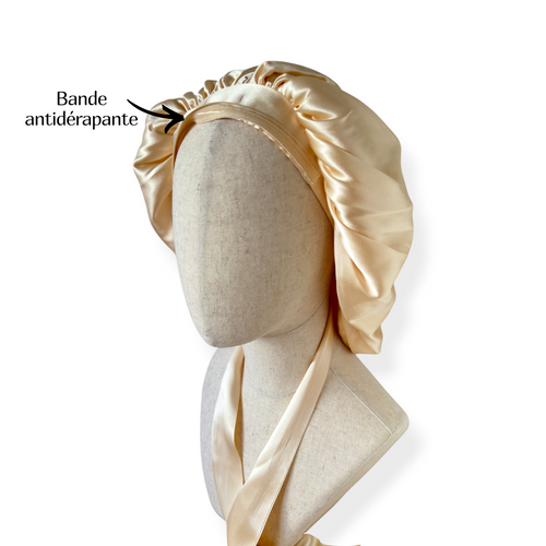 Bonnet en soie doublé IMPERIAL XL MYSILK – vue de face